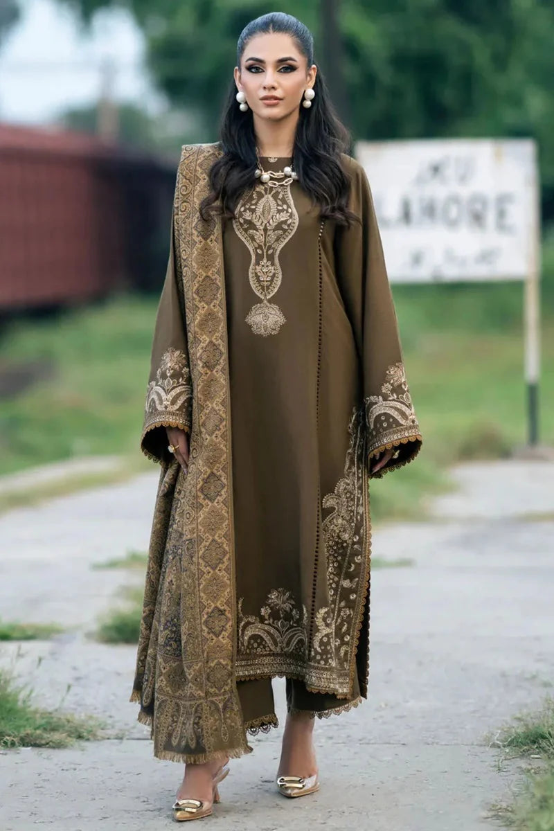 Jazmin 3PC Dhanak Embroidered