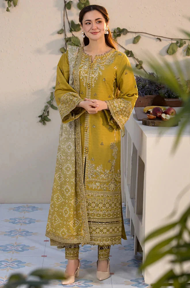 LAAM - 3PC Dhanak Embroidered
