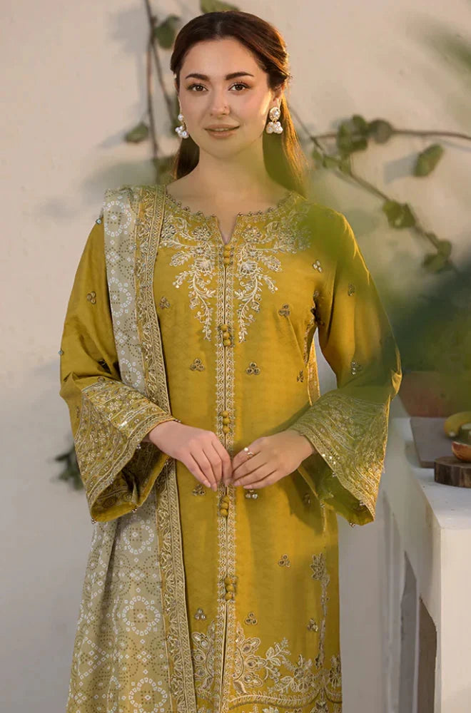 LAAM - 3PC Dhanak Embroidered